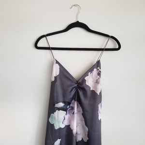 Oak+Fort: Floral Satin Dress (Size M)